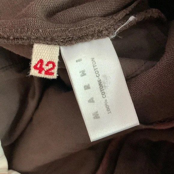Marni size 42, chocolate brown cropped pants - Picture 4 of 4